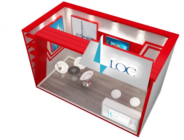 booth exhibition stand a234 3D-Modell .c4d .max .obj .3ds .fbx .stl .blend 