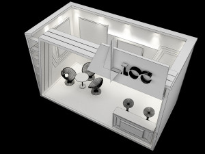 booth exhibition stand a234 3D-Modell