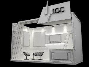 booth exhibition stand a234 3D-Modell