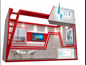 booth exhibition stand a234 3D-Modell