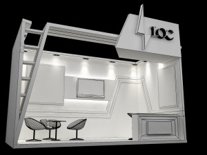 booth exhibition stand a234 3D-Modell