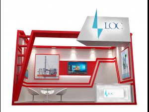 booth exhibition stand a234 3D-Modell