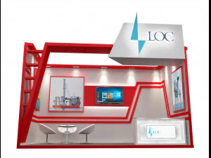 booth exhibition stand a234 3D Model