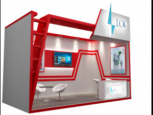 booth exhibition stand a234 3D-Modell