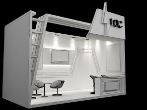 booth exhibition stand a234 3D-Modell