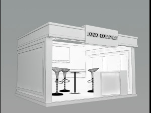 booth exhibition stand a405a Modelo 3D