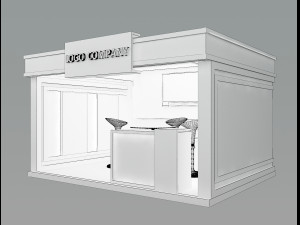 booth exhibition stand a405a Modelo 3D
