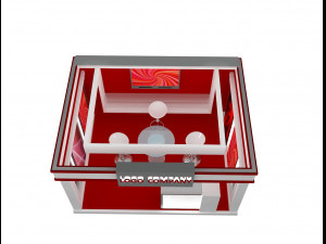booth exhibition stand a405a Modelo 3D
