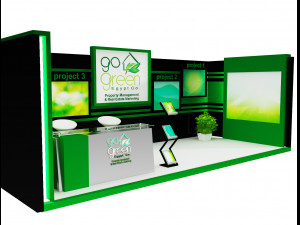 booth exhibition stand a419b Model 3D