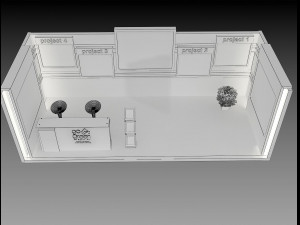 booth exhibition stand a419b Model 3D