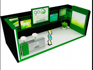 booth exhibition stand a419b Model 3D