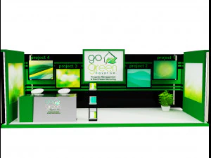 booth exhibition stand a419b 3D Model