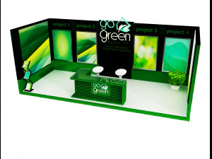 estande de exposi&ccedil;&atilde;o a419c Modelo 3D