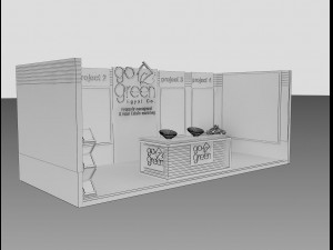 booth exhibition stand a419c 3Dモデル