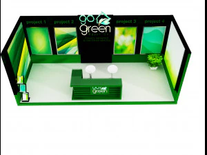 booth exhibition stand a419c 3D Model