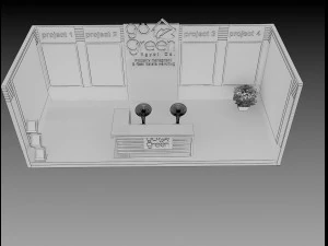 booth exhibition stand a419c 3D Model