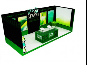 booth exhibition stand a419c 3D Model