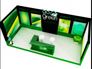 booth exhibition stand a419c 3Dモデル