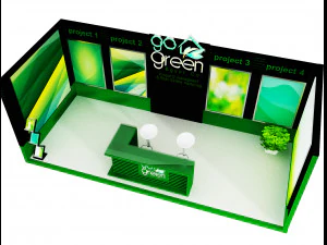 booth exhibition stand a419c 3D Model