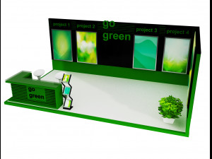 booth exhibition stand a419d Modello 3D