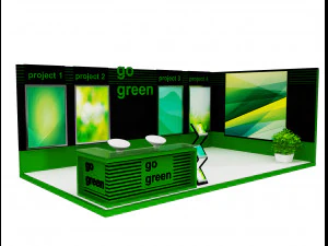 booth exhibition stand a419d 3D Model