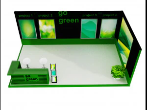 booth exhibition stand a419d 3D Model