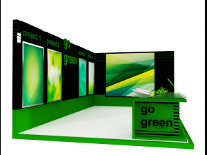 booth exhibition stand a419d Modelo 3D