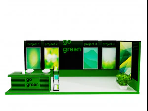 booth exhibition stand a419d 3D Model