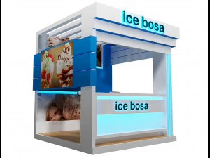 booth exhibition stand a408b 3D Model
