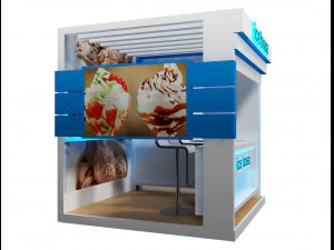 booth exhibition stand a408b 3D Model