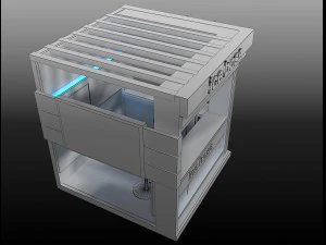 booth exhibition stand a408b 3D Model