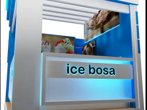 booth exhibition stand a408b 3D Model