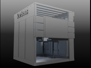 booth exhibition stand a408b 3Dモデル