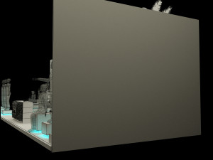booth exhibition stand a221a Model 3D