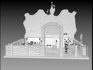 booth exhibition stand a205 3Dモデル