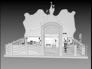 booth exhibition stand a205 3D Model