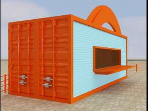 booth exhibition stand a217 3D Model