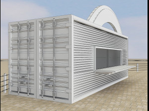 booth exhibition stand a217 3D Model