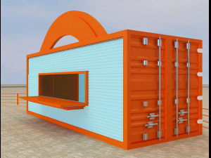 booth exhibition stand a217 3D Model
