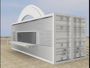 booth exhibition stand a217 3D Model
