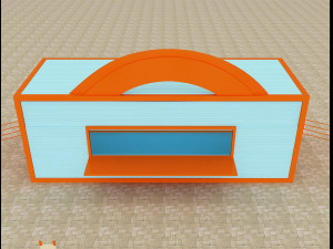 booth exhibition stand a217 3D Model
