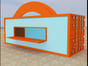 booth exhibition stand a217 3D Model