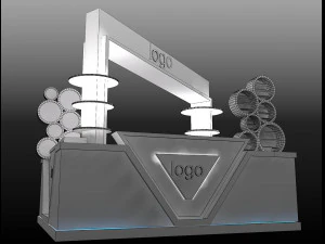 booth exhibition stand a207 3D Model