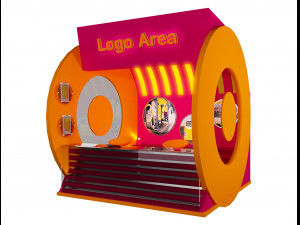 booth exhibition stand a212 3D 模型