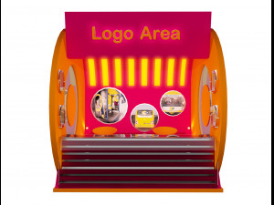 booth exhibition stand a212 3D 模型