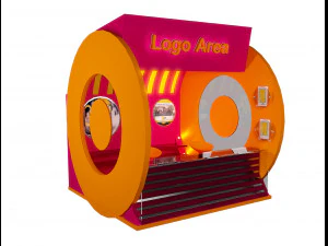 booth exhibition stand a212 3D Model
