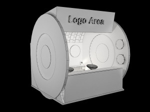 booth exhibition stand a212 3D 模型