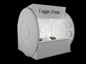 booth exhibition stand a212 3D Model