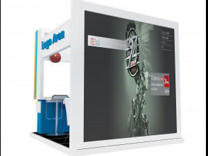 booth exhibition stand a214 Model 3D
