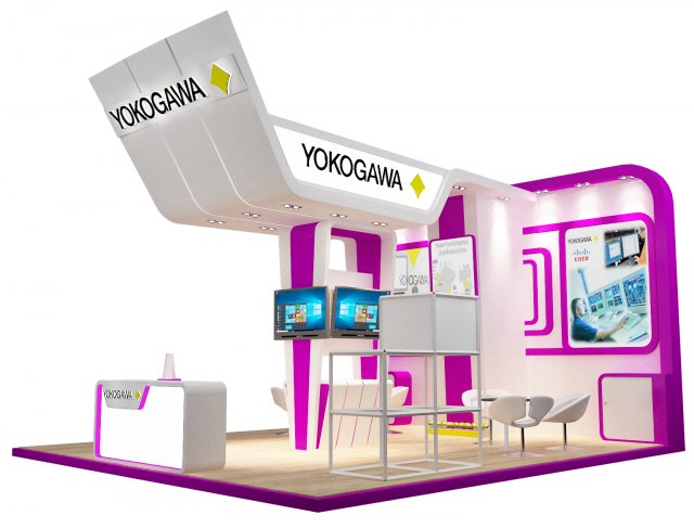 booth exhibition stand a222 Modelo 3D .c4d .max .obj .3ds .fbx .stl .blend 